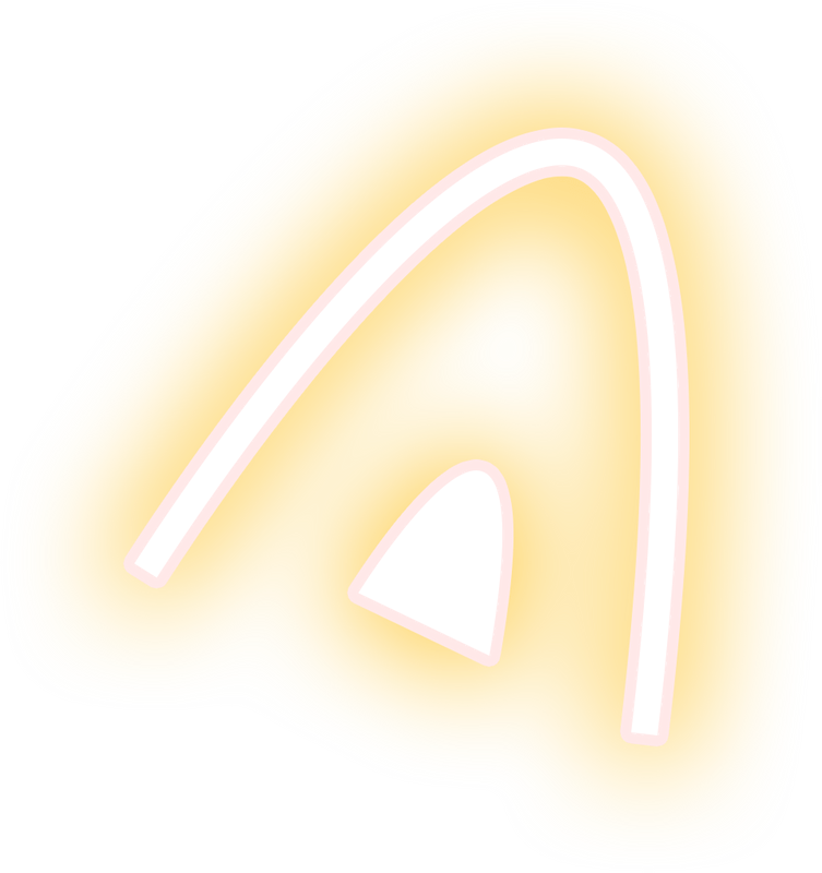 黄白猫耳朵趣味装饰素材