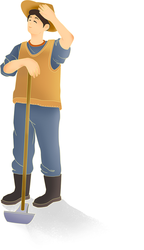 乡村振兴完整插画-农民